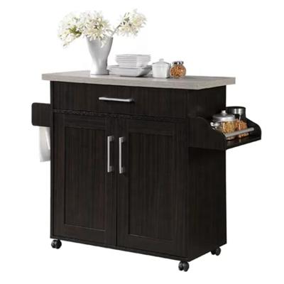 China PANEL Dining Furniture Design Island Kitchen Table Movable Kitchen Storage Cart for sale