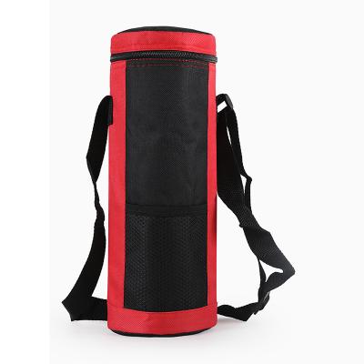 China New Waterproof High Quality Cylinder Cooler Bag Cylinder Portable Insulated Oxford Water Bottle Cooler Bag for sale