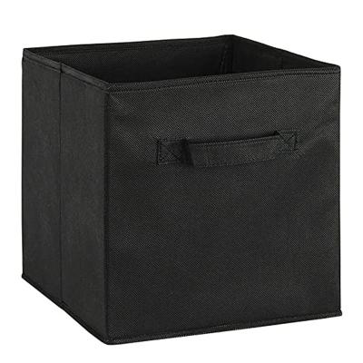 China Amazon Non-woven Fabric Hot Folding Storage Box Cloth Storage Cabinet Drawer Multifunctional Folding Storage Box for sale