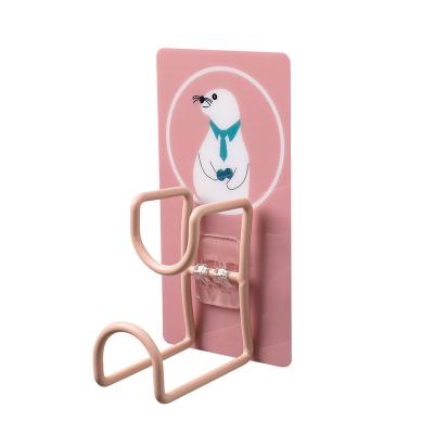 China Squishy Wall Storage Sink Wall Mount Toilet Rack Washbasin Hanger Cartoon Casual Punch Free Bathroom Hook for sale