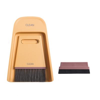 China Table Desk Dustpan Sweep Modern Household Mini Table Desk Dustpan Brush Broom Set Keyboard Cleaner Broom Set Programmable Keyboard Cleaner Durable 2 Mini Brushes Brush and Dustpan Set for sale