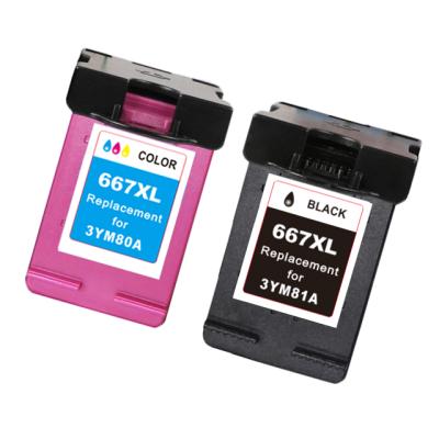 China Compatible Remanufactured 667 667xl Ink Cartridge 667 for Hp Deskjet Ink Promote 2300/270/4100 All-in-One Printers for sale