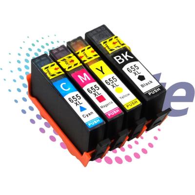 China COMPATIBLE 655 655xl ink cartridge full with compatible ink for Hp Deskjet 3525 4625 5525 6525 655xl printer for sale