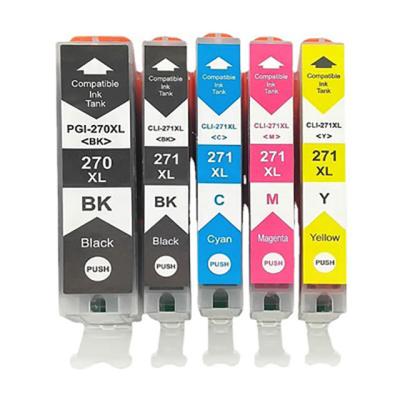 China COMPATIBLE PGI270XL CLI271XL ink cartridge compatible for Canon PIXMA MMG5721 MG6821 TS8020 reset cartridge for sale