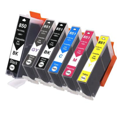 China COMPATIBLE Premium Color Inkjet PGI 850 CLI 851 PGI850 CLI851Ink Cartridge Compatible For Canon PIXMA IP7280 Printer for sale