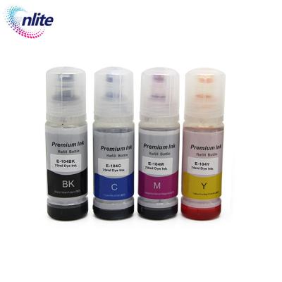 China Environmental Friendly Compatible Premium Refill Ink 104 Bulk Ink 104 Color For Epson Ecotank Et-2710 Et-2720 Et-4700 ET2715 Printer for sale