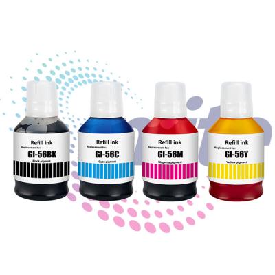 China Premium Compatible Color Gi 56 Refill Gi-56 Ink For Canon Maxify Gx6050 Gx7050 56 GI56 Ink Gi Printer for sale