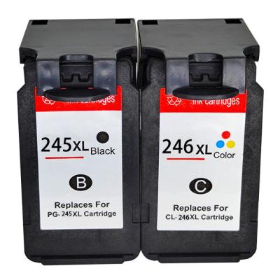 China COMPATIBLE Remanufactured ink cartridge 245xl PG-245XL PG-245 PG245 CL-246XL CL-246 CL246 color inkjet ink cartridge for Canon for sale