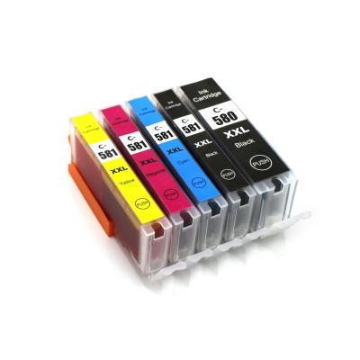 China 5color PGI-580 CLI-581 pgi580 refill COMPATIBLE ink cartridge for Canon ts705 TR7550 TR8550 TS6150 TS6151 ts8350 TS6350 for sale