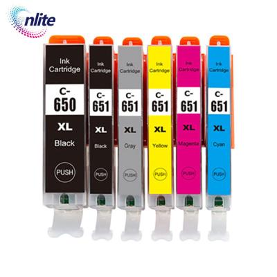 China COMPATIBLE Premium Compatible Color Inkjet 651xl Cartridge Pgi650 650xl Pgi 650 Cli 651 For Canon Pixma Mg5560 for sale