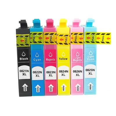 China COMPATIBLE good quality refill ink cartridge T0821 T0822 T0823 T0824 T0825 T0826 compatible for Epson T50/t59/r270 printer for sale