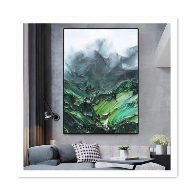 China ArtUnion Thick Textured Abstract Landscape Painting Abstract Decoration Mountain Canvas Artwork Wall Texture for sale