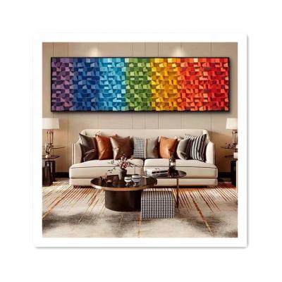 China Morden ArtUnion Living Room Decor Painting Solid Cubic 3D Decoration Nordic Acrylic Wall Art for sale