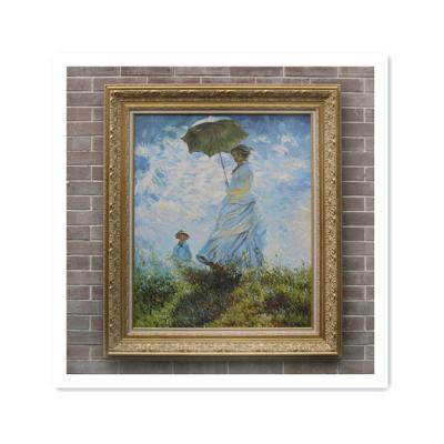 China New Classical / Postmodern Oil Painting Reproduction Woman With A Parasol By Claude Oscar Monet for sale