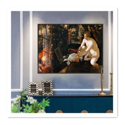 China Decorative Wall Art Oil Painting Susanna Bathing By Art Print Myriart Picture Wall Art Canvas Print Poster Art Deco Giant for sale