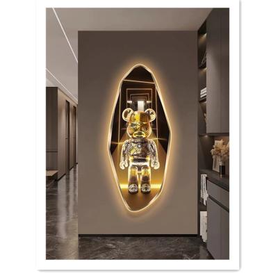 China WALL HANG Artwork Led Painting Wall of ArtUnion 3D Modern Decorative Light BEAR for sale