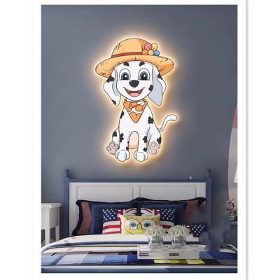 China ArtUnion PUPPY POP SAVER Pop Art Led Canvas High Resolution Print Painting With Light Graffiti Anime Art Wall Art Picture Framed Decor Print for sale