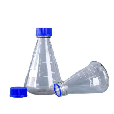 China 500mL 1000mL Lab Chemical Wide Mouth Jar High Borosilicate Glass Bottle Media Bottle for sale