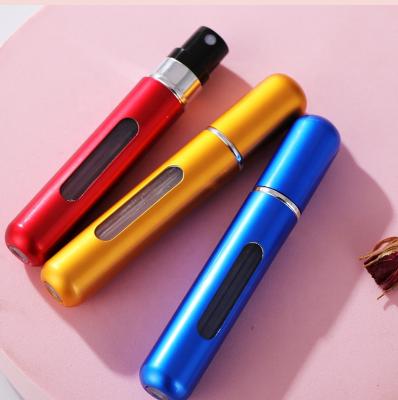 China Small Mini Travel Aluminum Refillable Perfume 8ml Atomizer Spray Bottle Eco-friendly Recyclable Portable Perfume Bottle Packaging for sale