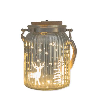 China Wholesale Custom Home Decoration Night Light Glass Bottle Lamp Small Jewelry for sale