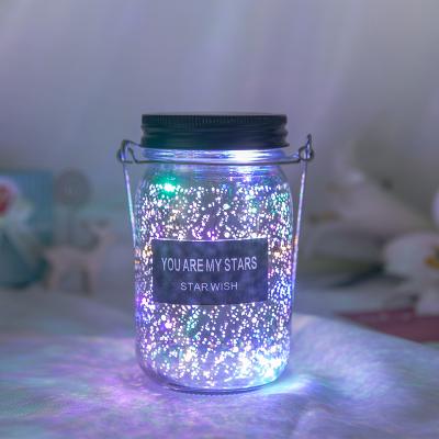 China Wholesale Custom Home Decoration Night Light Glass Bottle Lamp Small Jewelry Christmas Decorations for sale