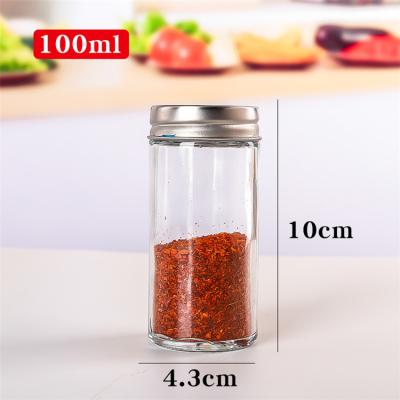 China Seasoning Spice Shaker Factory Price Ceramic Storage/Kitchen Cruet Set Glass Bottle Spice Box For Salt Sugar for sale