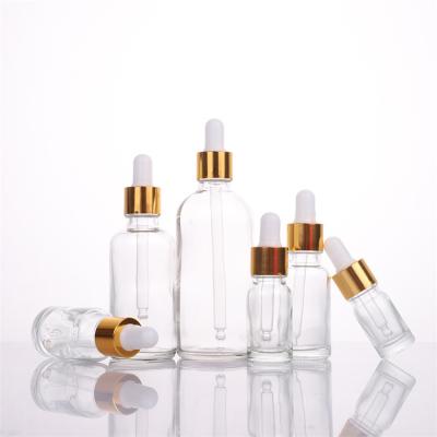 China European Best Quality Cosmetic Glass Dropper Bottles Essential Oil Bottle With Plug for sale