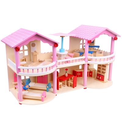 China Girls Room Baby Doll Room Kit Furniture Toys For Girls Accessories Miniature Wooden Doll Bed Chair Large for sale