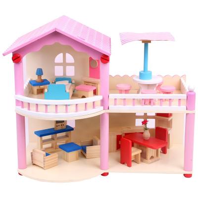 China Kit Wooden Furniture Toys For 1:12 Girls Room Miniature Baby Doll Large Doll Accessories Bed Chair for sale