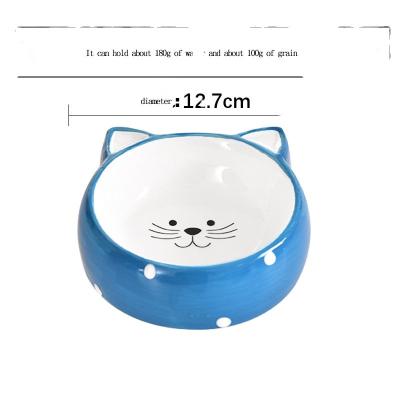 China Sustainable Wholesale Ceramic Pet Food Bowl Dog Cat Feeder Handy Pet Bowl for sale