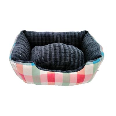 China Breathable Short Plush Cat House Warm And Soft No Hair Falling Protection Sofa Dog In Winter Cat And Dog Bed Pet Products for sale