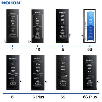 China NOHON Mobile Phone Standard Capacity Battery For Apple 5S 5 6S 6 7 8 Plus SE iPhone 11 Xr Xs Max Replacement Batteries For X Pro for sale