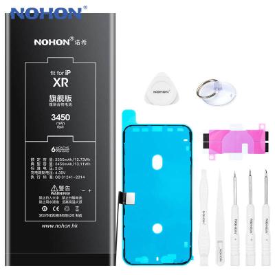 China Original NOHON Mobile Phone Lithium Battery For iPhone Xr 2022 NEW 0 Cycle High Capacity Smartphone Batteries Rechargeable for sale