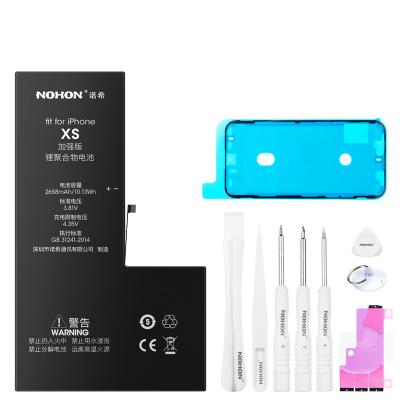 China NOHON Mobile Phone High Quality Cell Phone Rechargeable Batteries For iPhone XS Zero 0 Real Cycle Capacity Batteries for sale