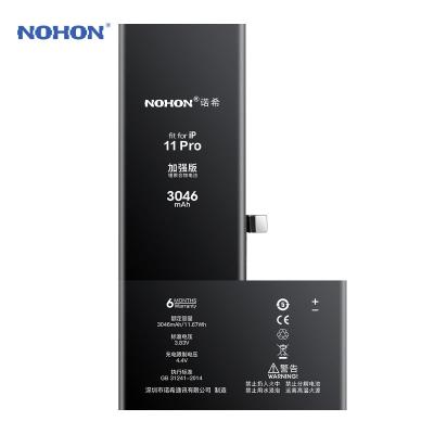 China Brand New NOHON Cell Phone Stock OEM Phone Batteries For Iphone 6 6s 7 8 Plus X Xr Xs 11 Pro Max Se 12 Battery for sale