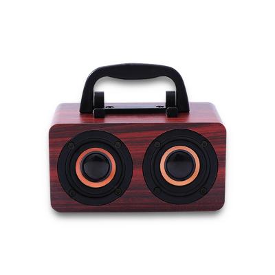 China BT Portable Wooden Wireless Bamboo Waterproof Subwoofer Woofer Ue Megaboom Audionic Loudspeaker Wireless Speaker With Microphone for sale