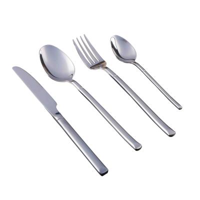 China Disposable Reusable Modern Silver Flatware Fork Teaspoon Flat Cutlery for sale