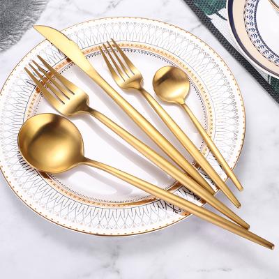 China Disposable Luxury Gold Plated 304 Cutlery Set Wedding And Stainless Steel Cutlery Manufacturers for sale