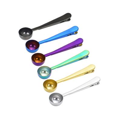 China 2020 New Product Disposable Idea Teaspoon Holder Gold Teaspoon Stainless Steel Bag Holder for sale