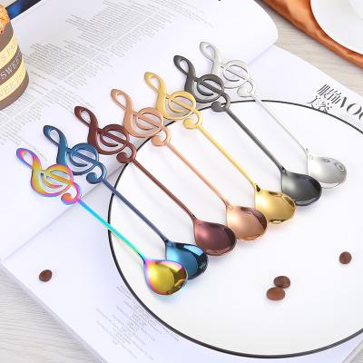 China Wholesale Disposable Reusable Music Spoon Ice Cream Spoon Chinese Teaspoon for sale