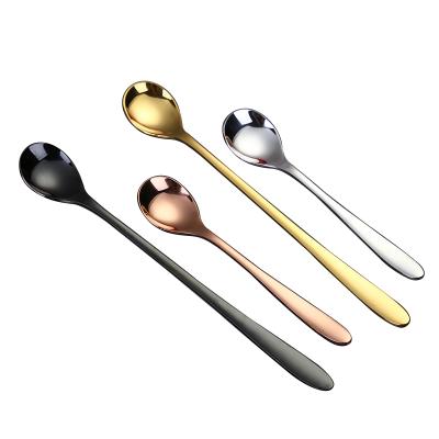 China 304 Grade Stainless Steel Coffee Spoon Disposable Ice Bar Spoon Stir Spoon for sale