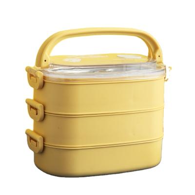 China Wholesale Environmental Heatable Leak Proof Lunch Box Bento Wheat Straw PP Leak Proof Lunch Box School Friendly Lunch Box for sale