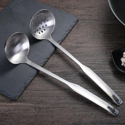 China Sustainable High Quality Slotted Stainless Steel Kitchen Spoons And Strainer Spoons for sale