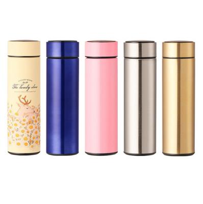 China Sustainable Promotional Creative Custom Creative Temperature Display Logo 304 Stainless Steel Products Smart Thermos Mug for sale