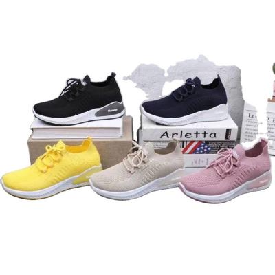 China Anti-skid Fashion Stretching Wholesale Women Sneaker Lady Shoes And Good Quality Size 36 40 for sale