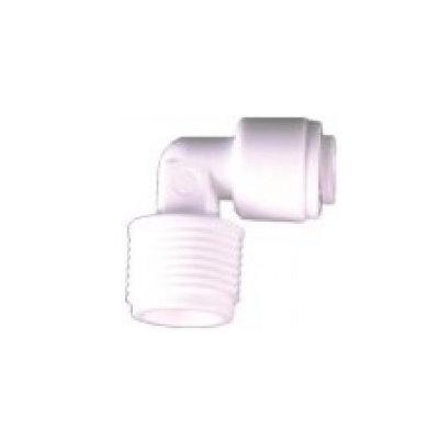 China 3/8 Inch Outside X 1/4 Inch Male Plastic Pipe To Tube Elbow Fitting for sale