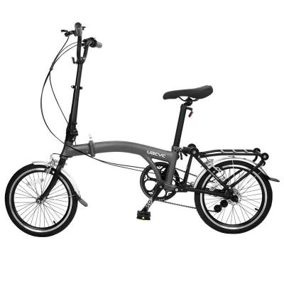 China Ride Road Bikes 16 Foldable Adult Student/3 Fold Sixty Inch Bike Portable Mini Three Small Foldable Bike for sale