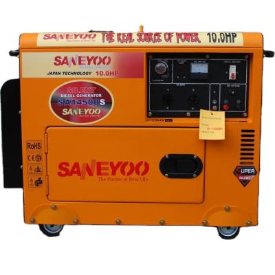 China Fast Shipping Saneyo Portable Generator 5kw Diesel Generators SA14500S for sale