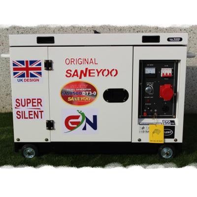 China Super Silent Saneyoo Generator 6.5kw Generator Perkin 15 KVA 5kW 6kW 7kW Diesel UK Sound Proof Generator New Design SA8500DT3-0 for sale