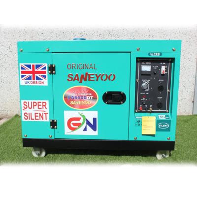 China Factory price 6.kw generator UK design super power diesel genset Kama SA6500DT SA6500DT hot sale for sale